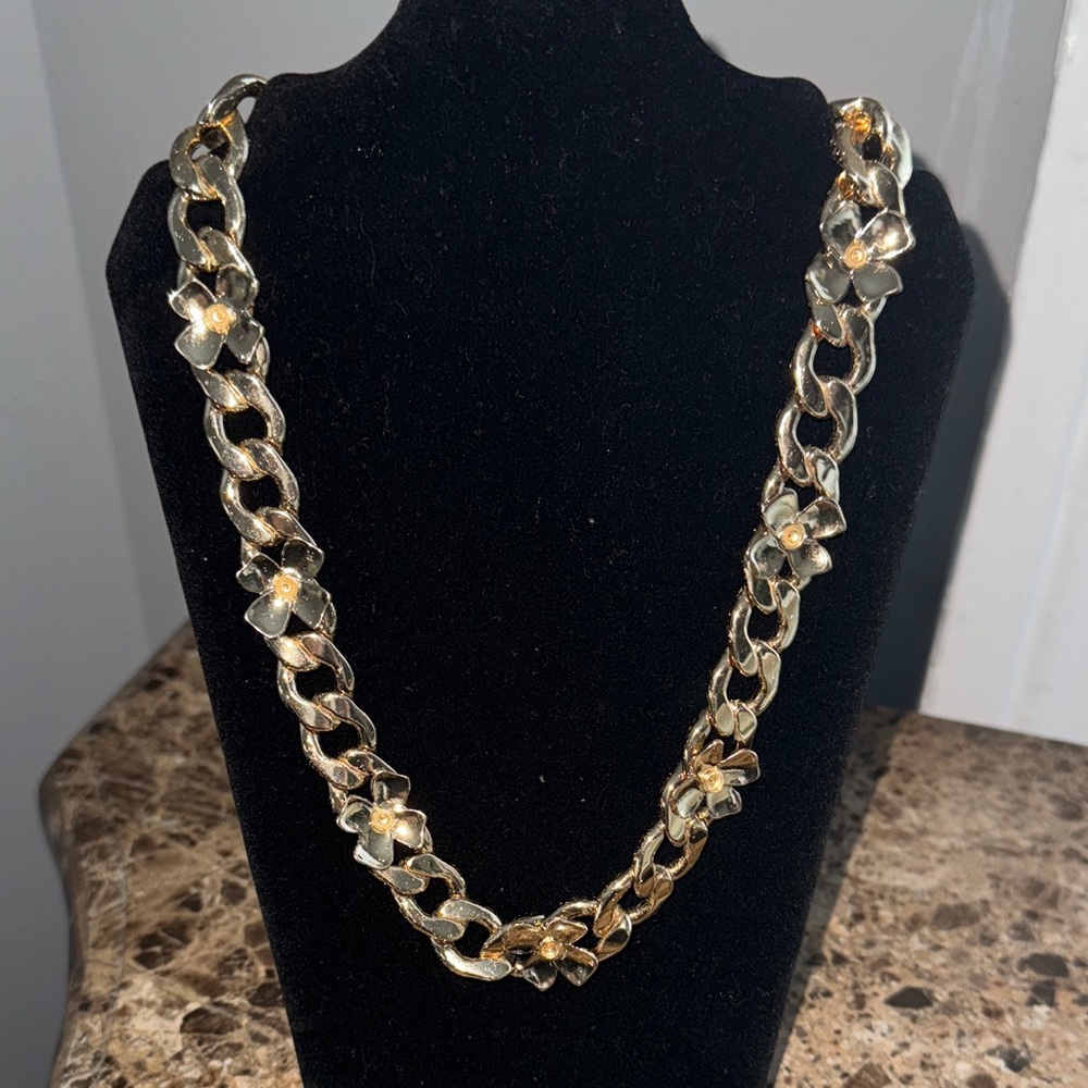 Alfani Gold Floral Accent Necklace